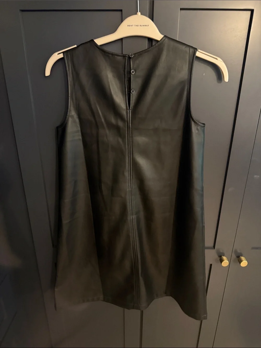 GAP kids vegan Leather Sleeveless Shift Dress in Black- size XXL 14-16BRAND NEW